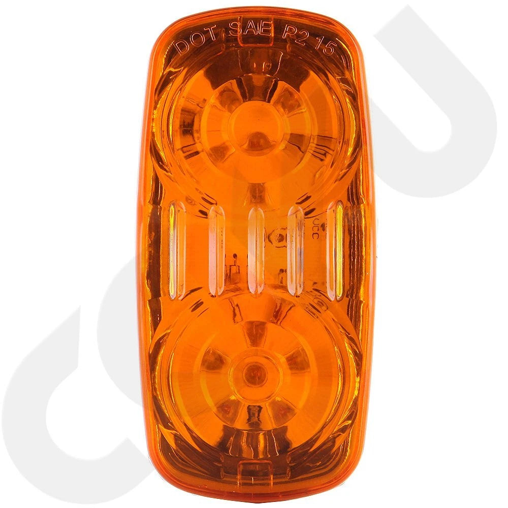 6x 4'' Rectangle Amber 12 LED Clearance Side Marker Light for Truck Trailer Camper