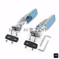 2X CNC Machined Aluminum Anti-Glare Rearview Mirrors for Motorbike (6mm Thread)