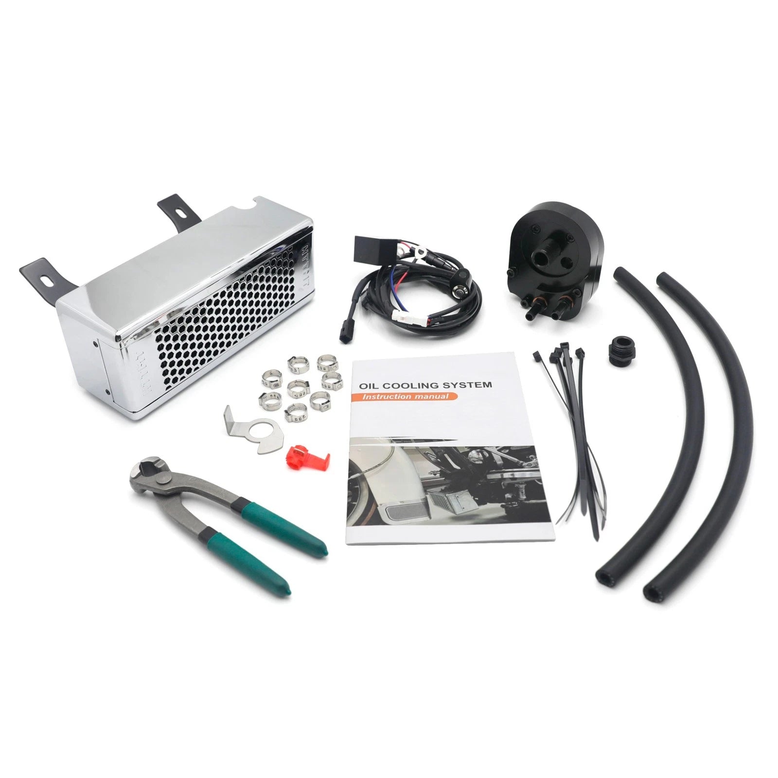 Chrome Reefer Oil Cooler Fan for Harley Touring (1987–2008)
