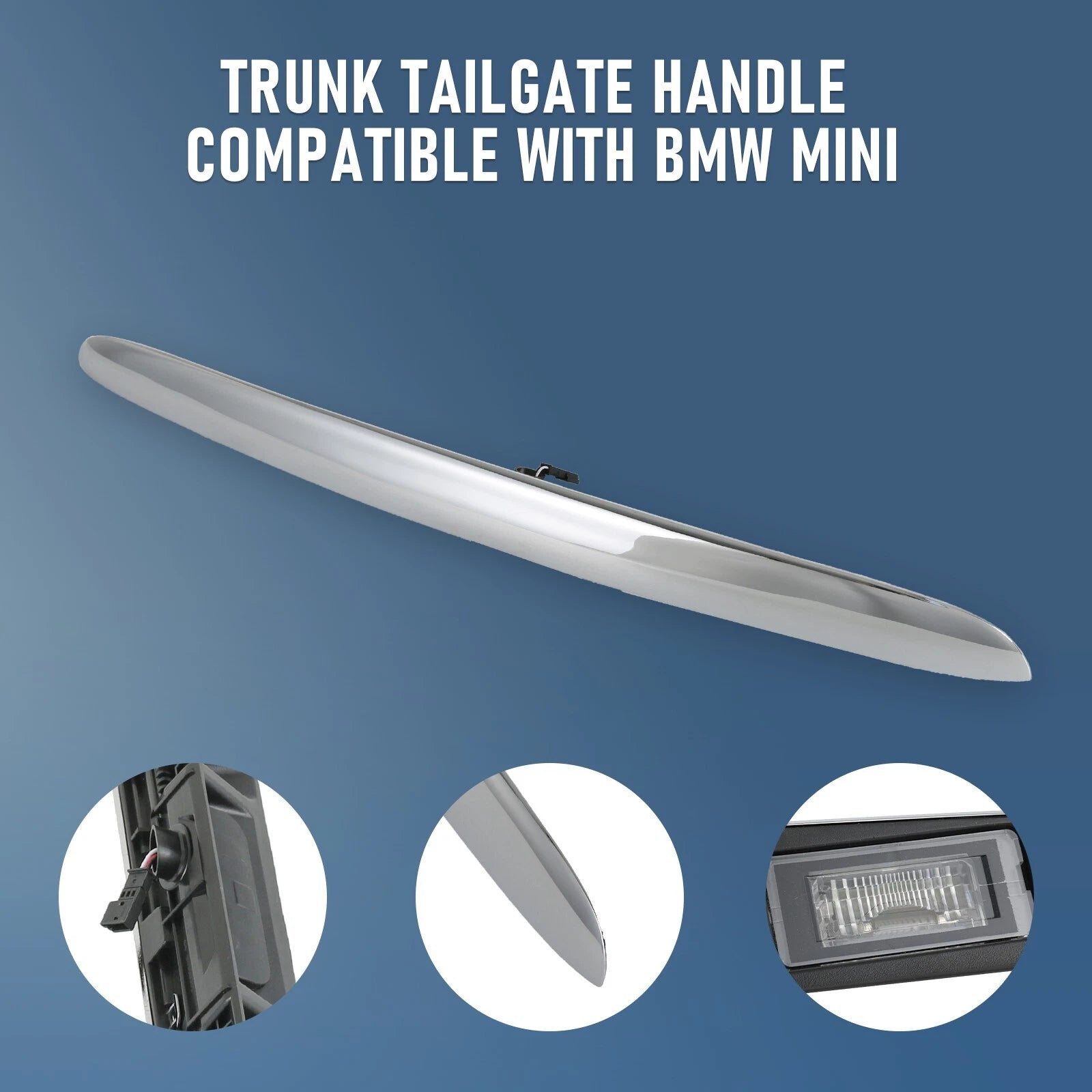 Chrome Rear Trunk Liftgate Pull Handle for Mini Cooper (2007-2015)