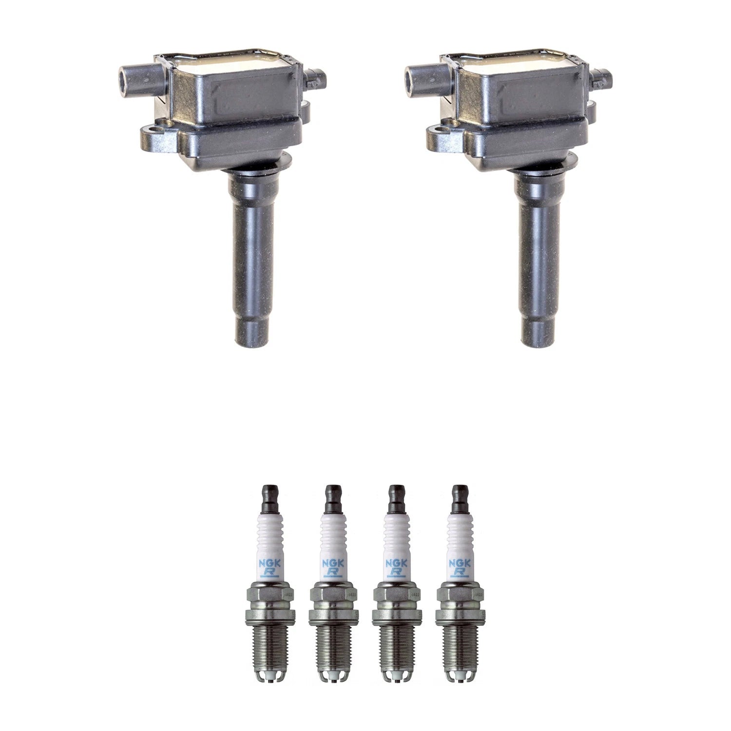 Set of 2 Ignition Coils & 4 NGK Spark Plugs for Kia Sportage (2011–2016)
