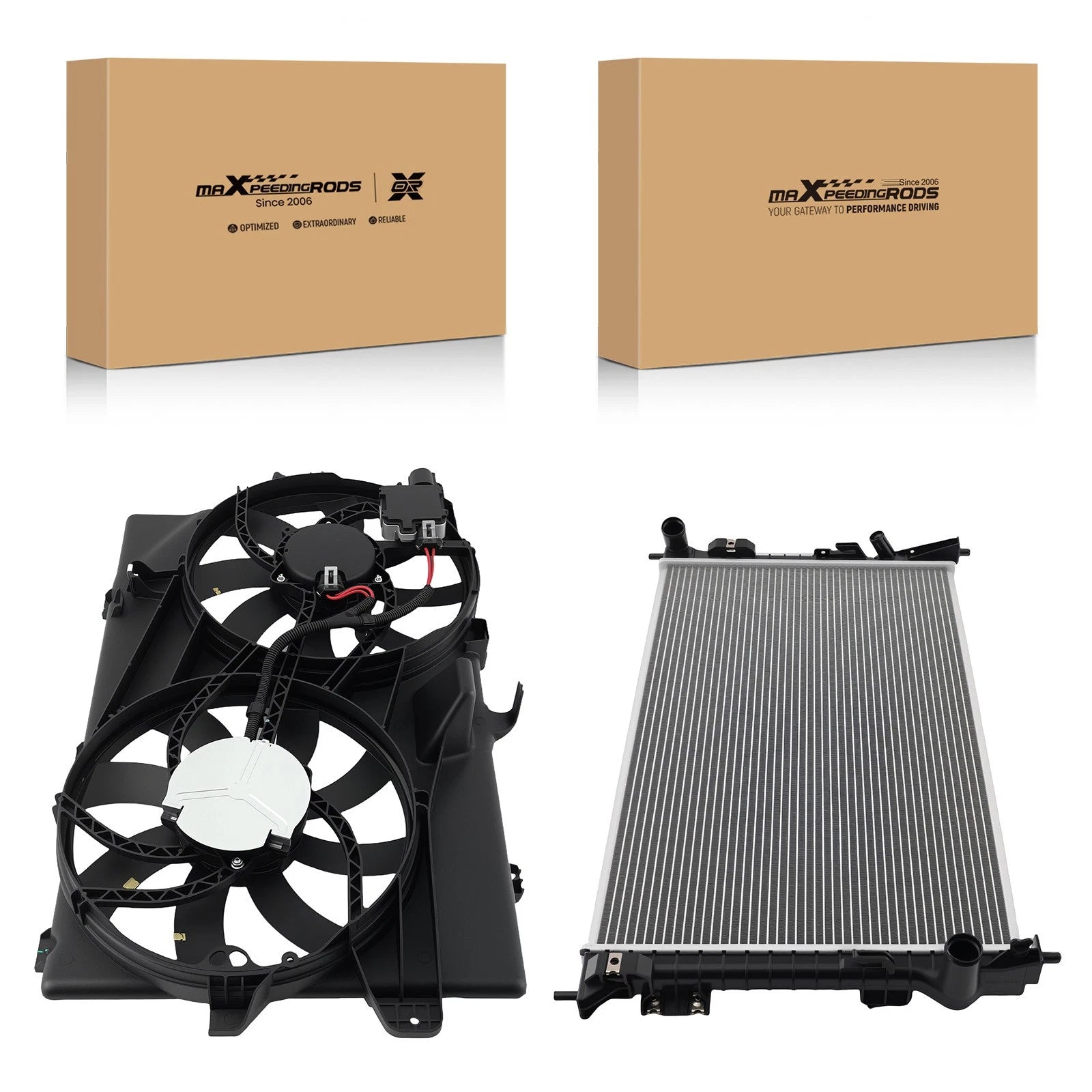 Cooling Fan and Radiator Kit for Ford Edge Lincoln MKX (2007-2015)