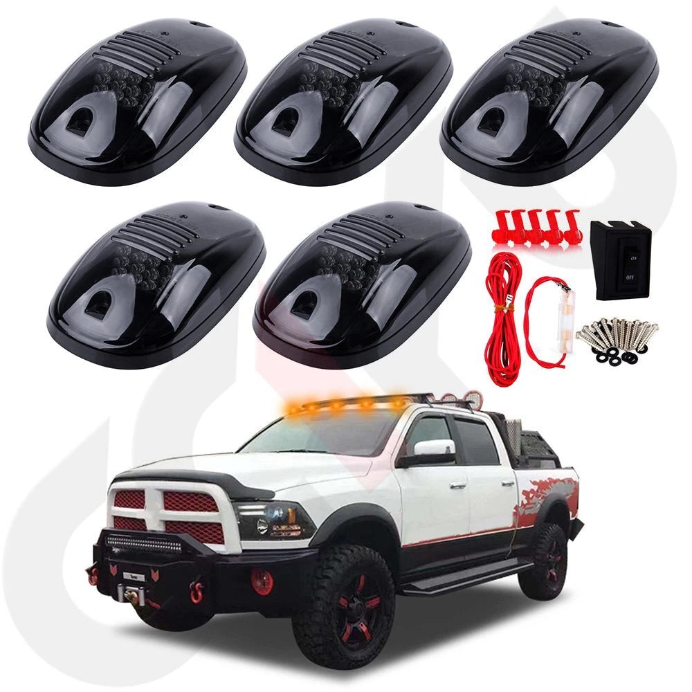 Set of 5 LED Roof Cab Marker Lights for Dodge Ram 4500 3500 (2003–2018)