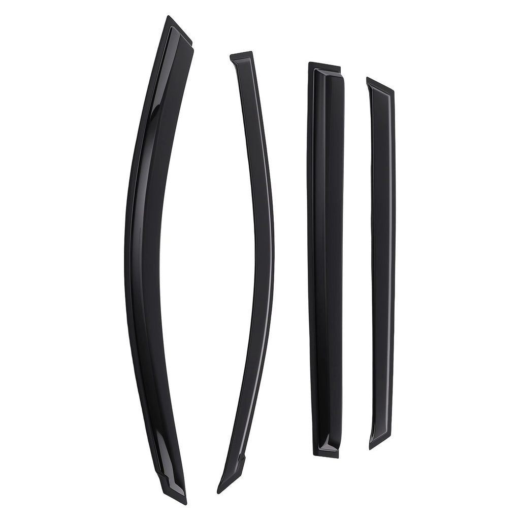 Set of 4 Window Visor Rain Guards for Toyota RAV4 (2006–2012) Black Tinted