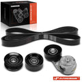 Set of 4 Serpentine Belt Drive Components for Ford Mustang (2000–2002)