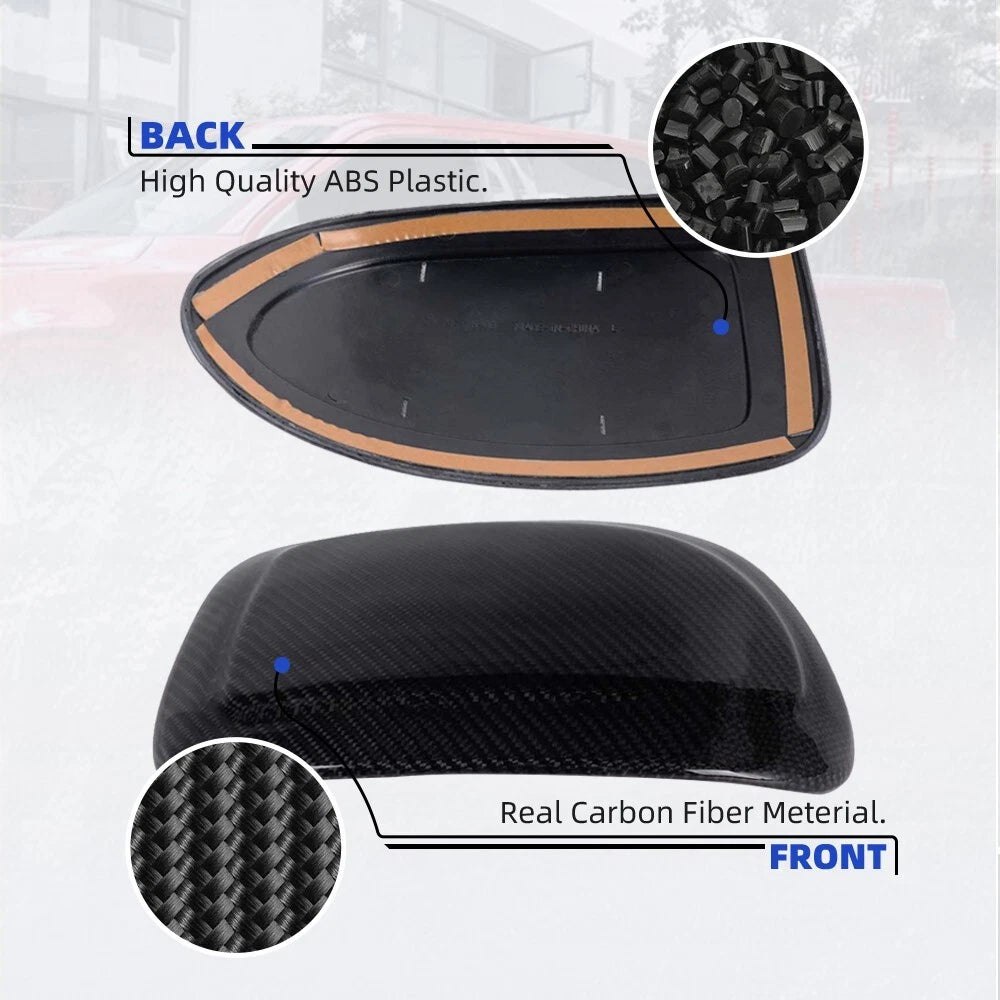 Carbon Fiber Side Mirror Cover Cap for Chevy Silverado/Sierra (1999–2006)