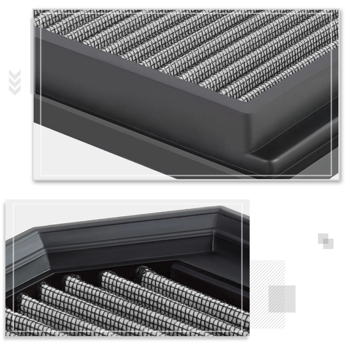Reusable High Flow Air Filter for VW GTI/Jetta 2.0 Turbo (2006–2008)