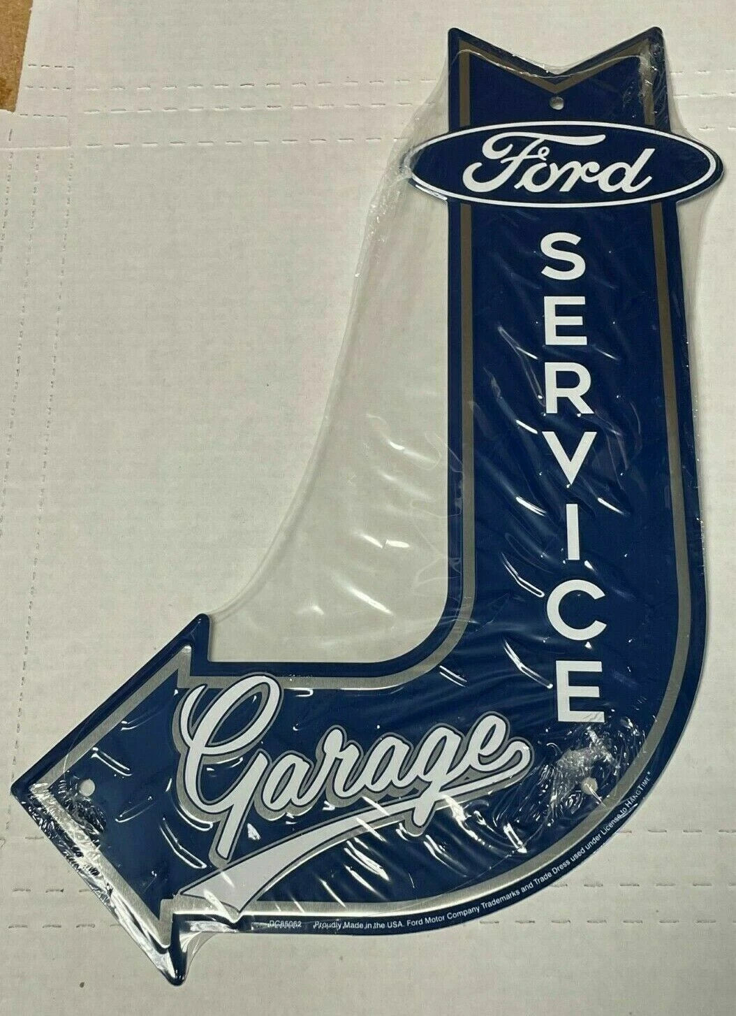 18" x 12" Metal J-Bent Arrow Sign for Ford