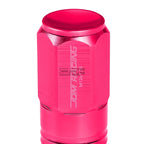 20 PCS Closed End M12x1.25 50mm Tall Pink Aluminum Lug Nuts + Adapter