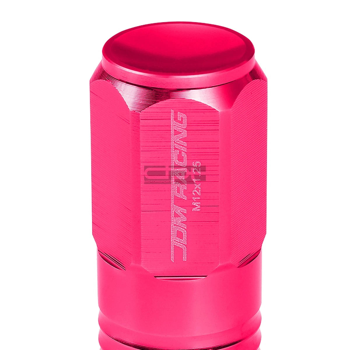 20 PCS Closed End M12x1.25 50mm Tall Pink Aluminum Lug Nuts + Adapter
