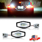 Bright White LED License Plate Lights for Honda Civic Acura MDX ILX 