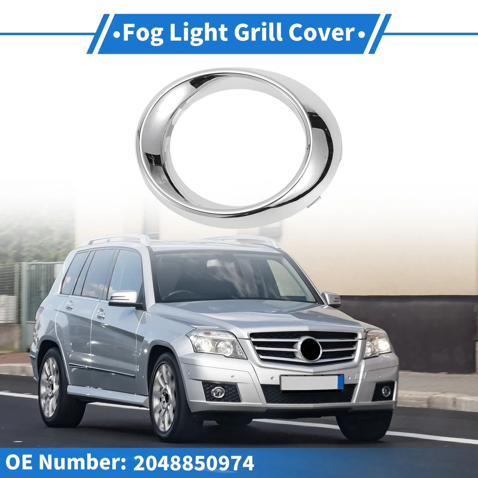 Front Left Fog Light Grill for Mercedes-Benz GLK350 (2010-2012)