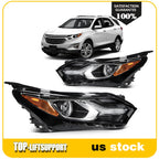 2X Headlight Assembly for Chevy Equinox (2018–2021)