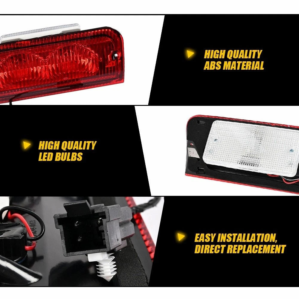 Rear Roof Mount Third Brake Light for Ford E-150 E-250 E-350 E-450 (1992–2014)