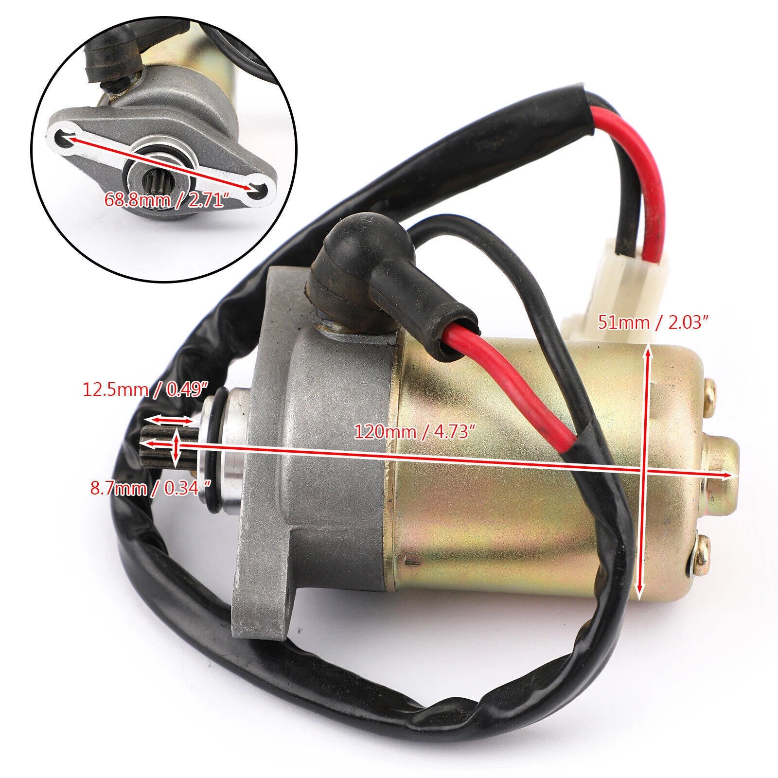 Starter for Kawasaki KFX90 KSF90 ATV (2007–2020) 21163-Y002 21163Y002