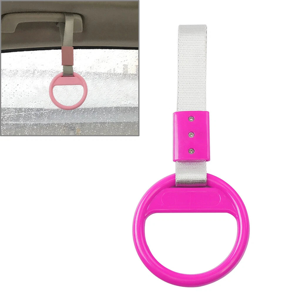 Pink Car Ring Handle Strap for Train Bus