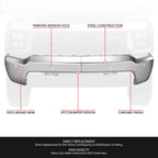 Chrome Front Bumper Face Bar for Silverado 2500 3500 HD (2020–2023)