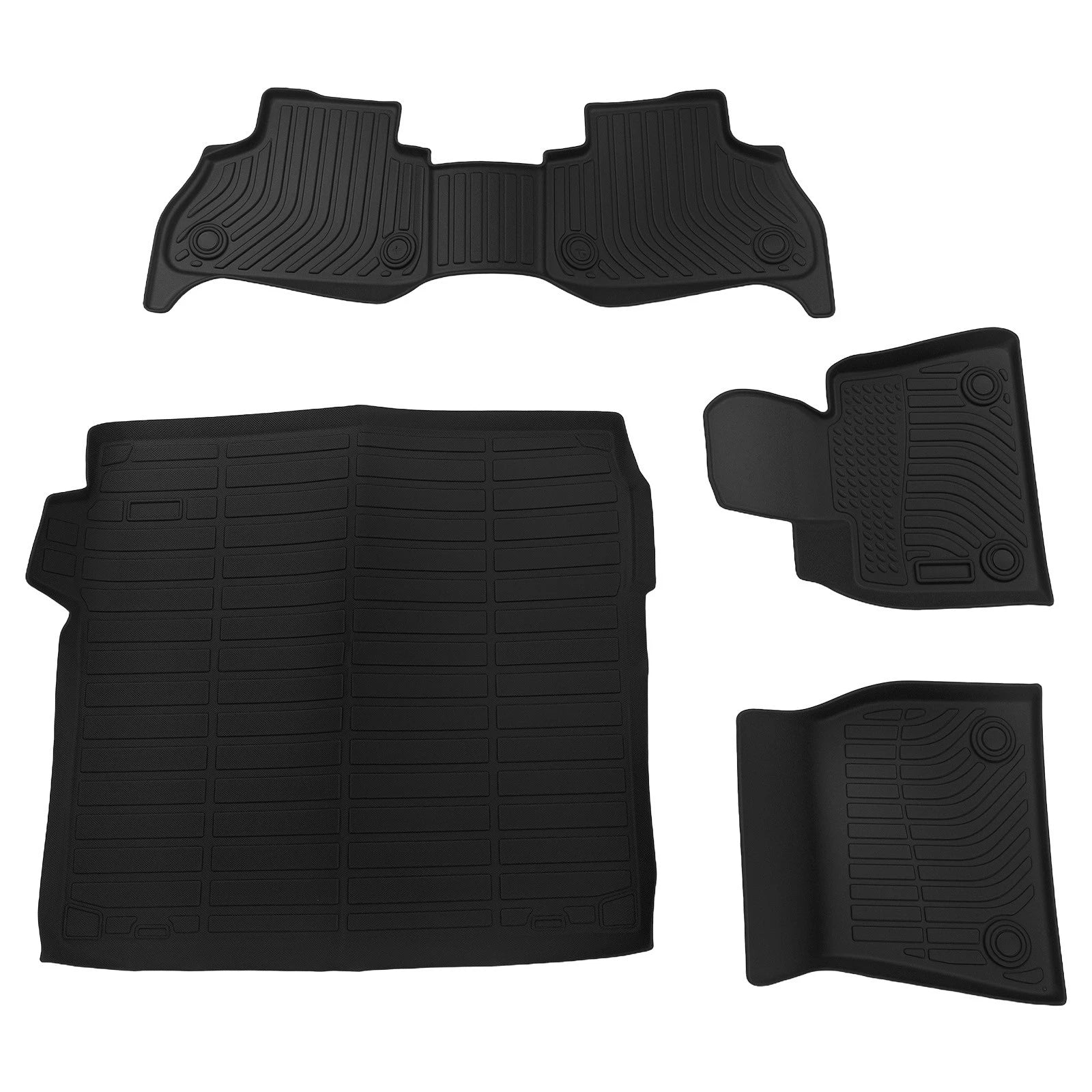 TPE Black Floor Mat Set for BMW X5 (2019–2025) Waterproof Anti-Slip