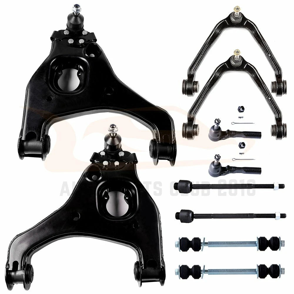 10Pcs Front Sway Bar Control Arm Kit for GMC Sierra, Chevrolet Silverado 1500 