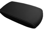 Leather Console Lid Armrest Cover for Toyota RAV4 (2013–2018) Gray Stitch