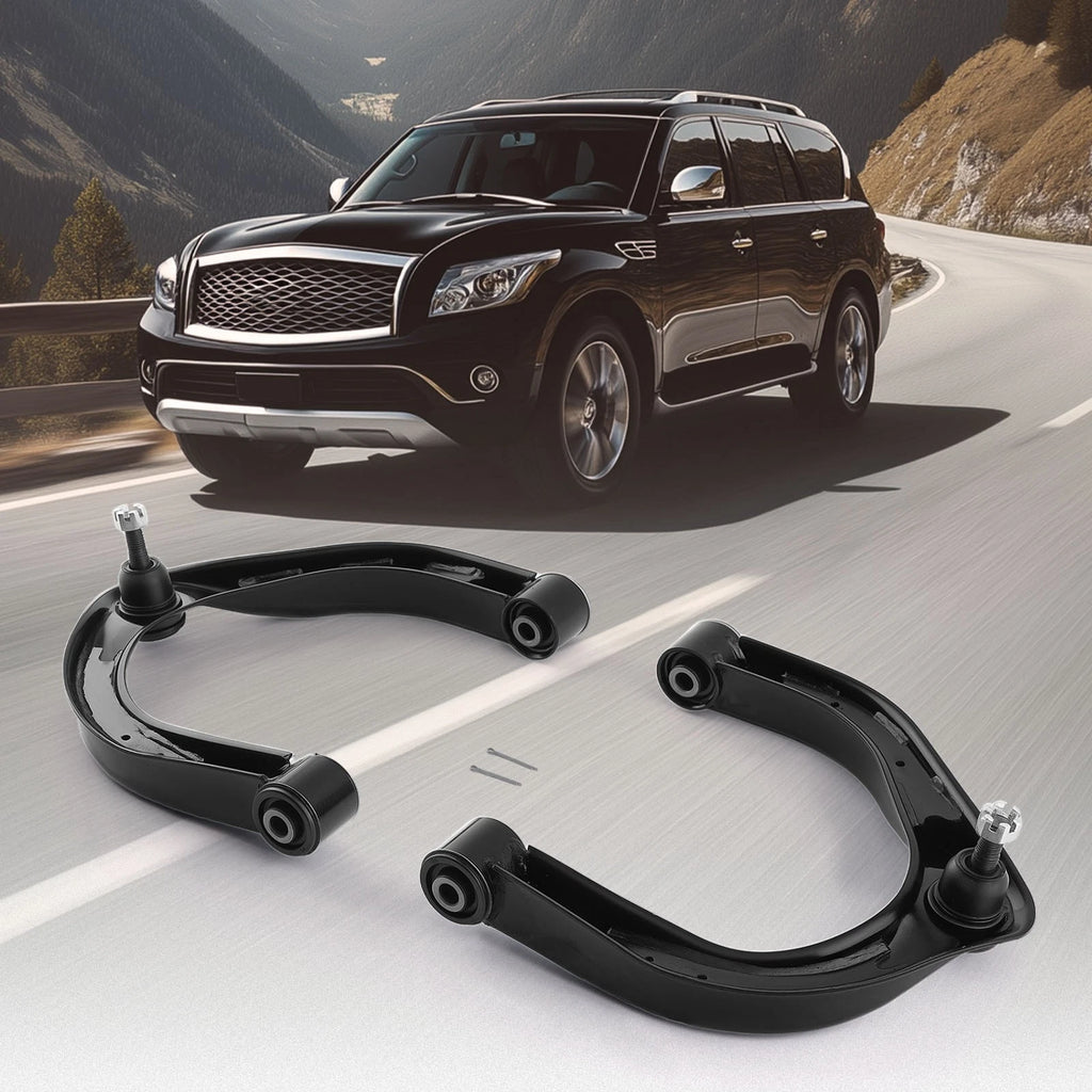 2X Front Upper Control Arm for Infiniti QX56 QX80 Nissan Armada Titan (2004–2019)