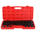 Set of 35 Deep Impact Sockets 1/2" Drive 8-32mm with Case