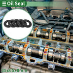 Set of 5 Oil Seal Rotary Shaft Seal NBR Rubber 35x65x8mm