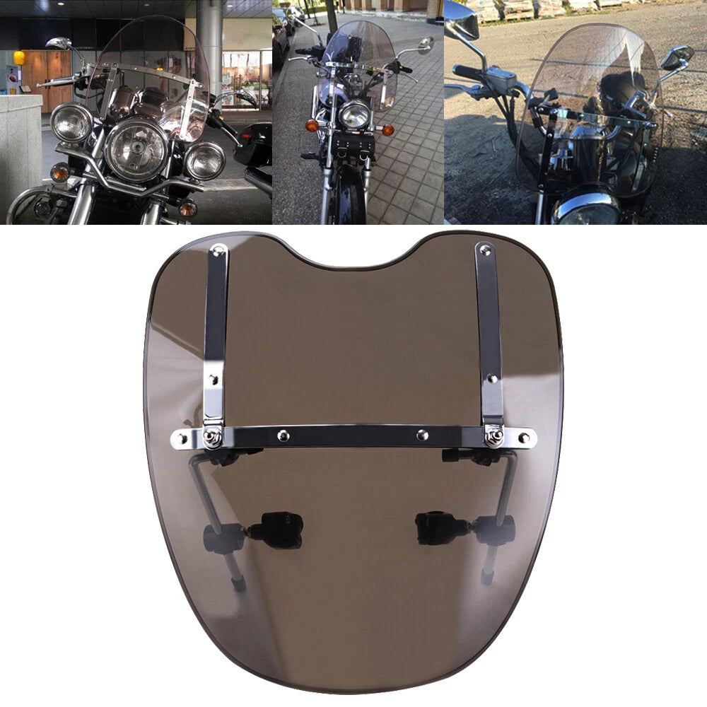 Front Windshield for Harley Dyna Softail Sportster XL883 1200 (1991–2023)
