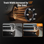 4X 25mm Wheel Spacers for Chevy Silverado 1500 GMC Sierra (2007–2023) 6x5.5 M14x1.5 108mm