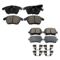 Set of 4 Akebono Euro Ceramic Brake Pads for Audi TT Quattro VW GTI Jetta