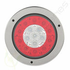 2X 6 Inch LED Red Side Signal Turn Lights for Pickup Lorry Truck Van