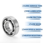 Deep Groove Ball Bearing 6307 for Scooter Skateboard Wheel (35x80x21mm)