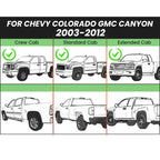 Rear Step Bumper with Trailer Hitch for Chevy Colorado GMC Canyon (2003–2012)