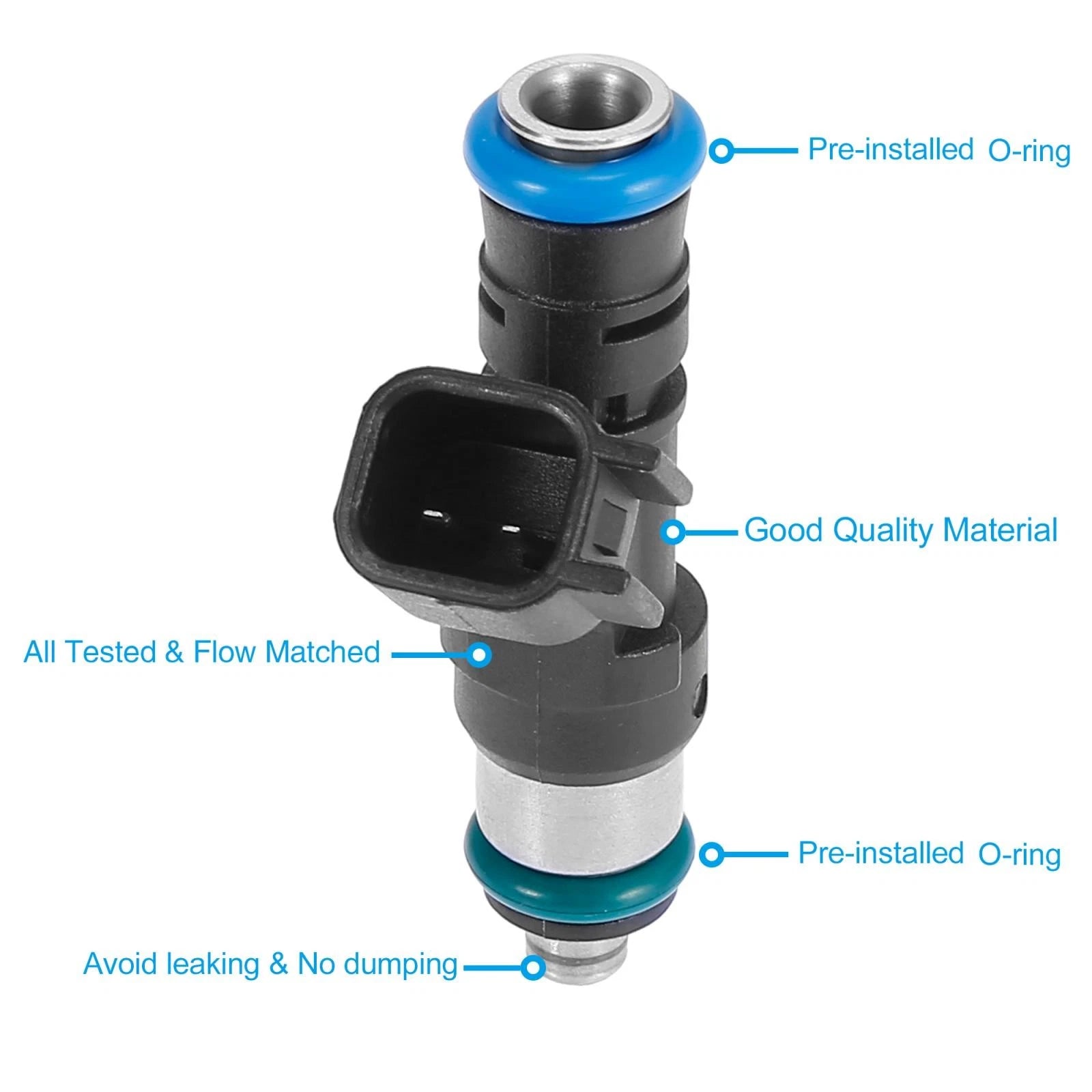 6pcs Fuel Injector 0280158028 for Dodge Magnum, Chrysler Sebring (2005–2010)