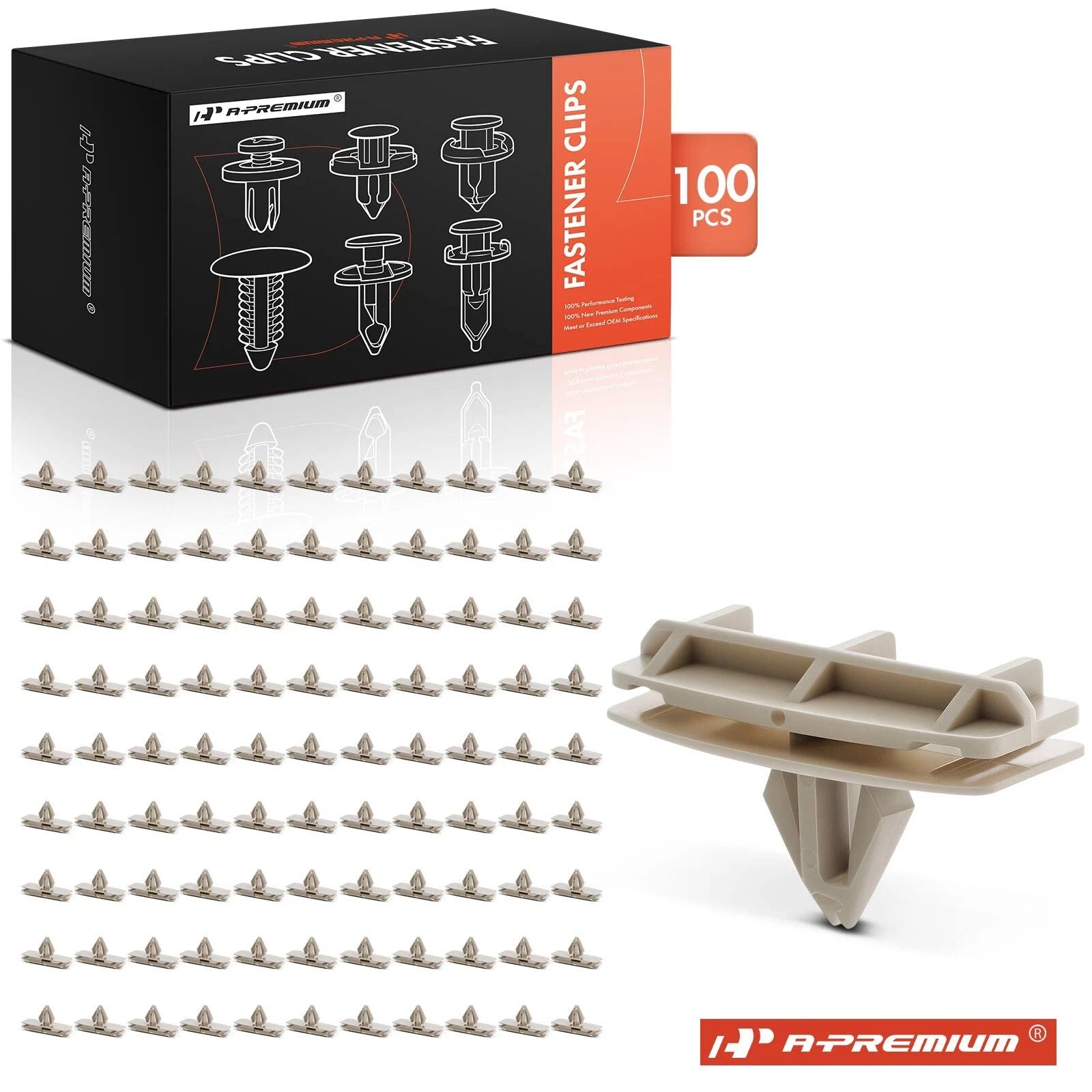 Set of 100 Fender Flare Moulding Retainer Clips for Chrysler Jeep Liberty (2002–2007)