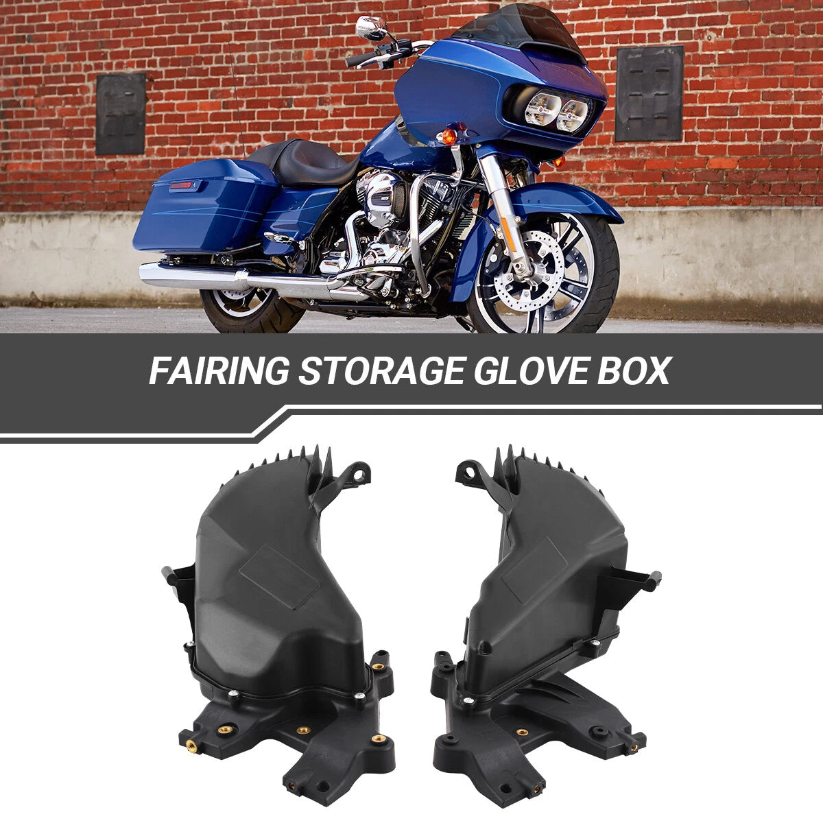 Inner Speaker Fairing Storage Glove Box for Harley Road Glide (2015–2024)