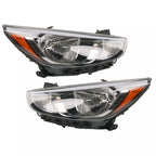 Set of 2 Headlamp Assemblies for Hyundai Accent (2015-2017)