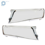 Set of 2 Chrome Rear Bumper End Caps for Ford F150 (2015–2020)