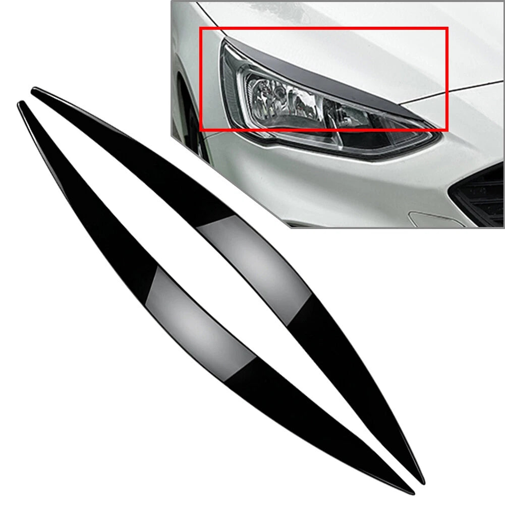 Headlight Eyebrow Trim for Ford Focus MK4 (2019–2021) Black