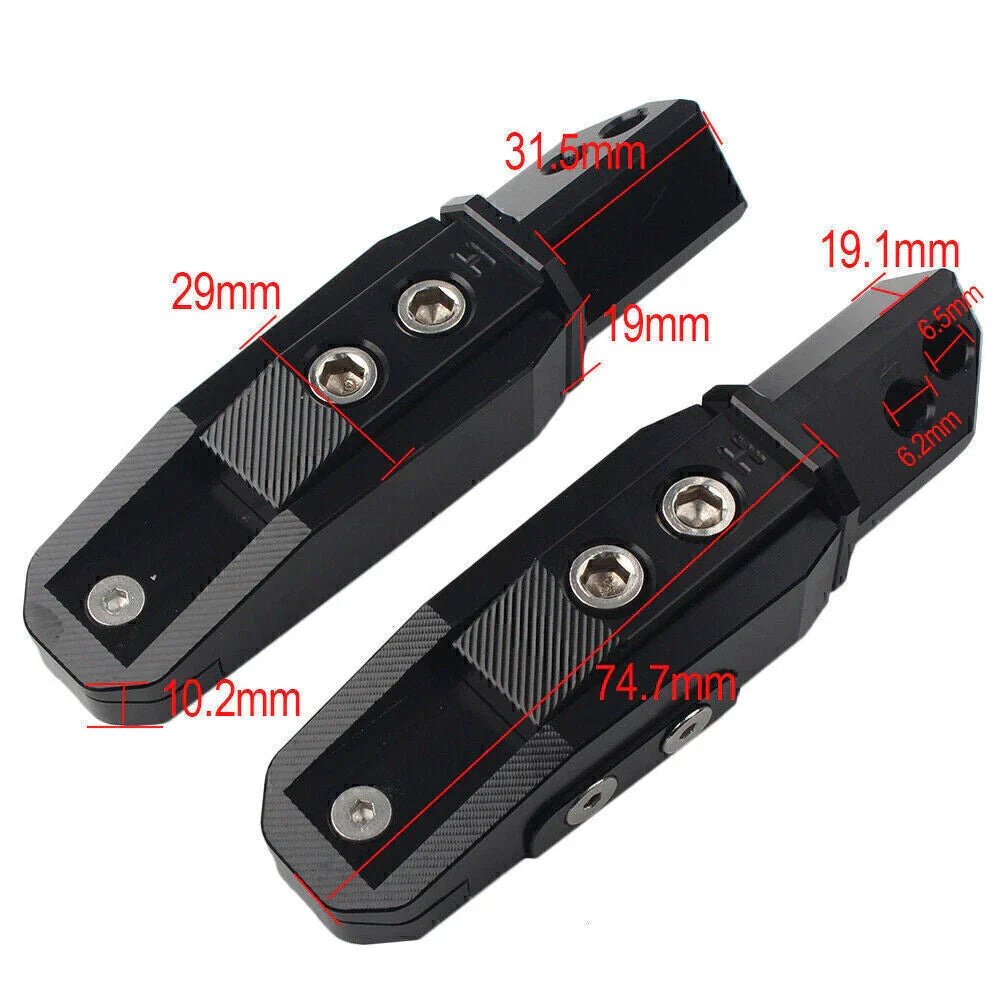 Rear Passenger Foot Pegs for Honda CBR600RR CBR600 F4/F4I (2003-2012)