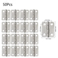 50Pcs Silver Metal Hinges for DIY Craft Jewelry Box (16x13mm)