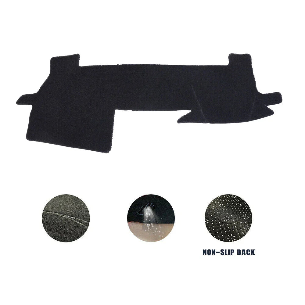 Non-Slip Dash Mat for Toyota Mark X (2009-2019) Dashboard Cover Black