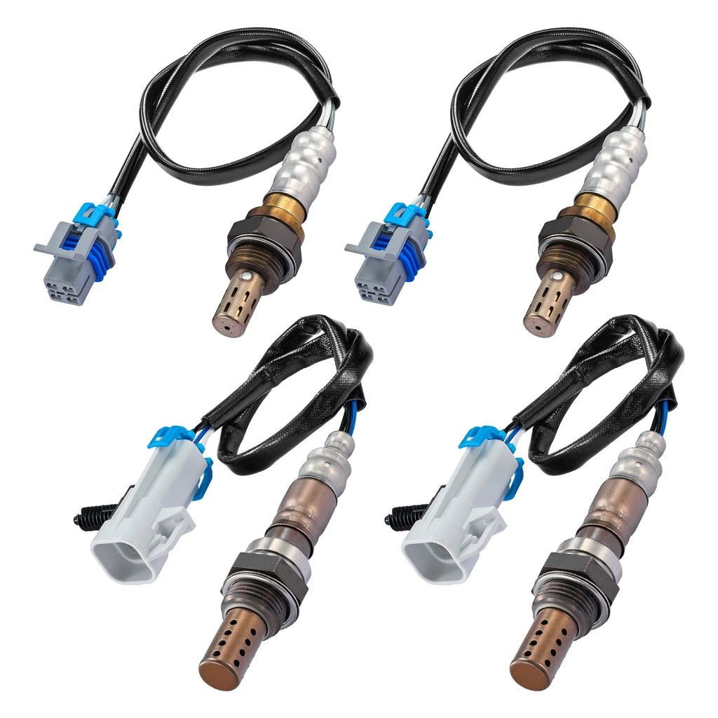 Set of 4 O2 Oxygen Sensors for GMC Sierra 1500 5.3L (2003–2005, 2007–2013)