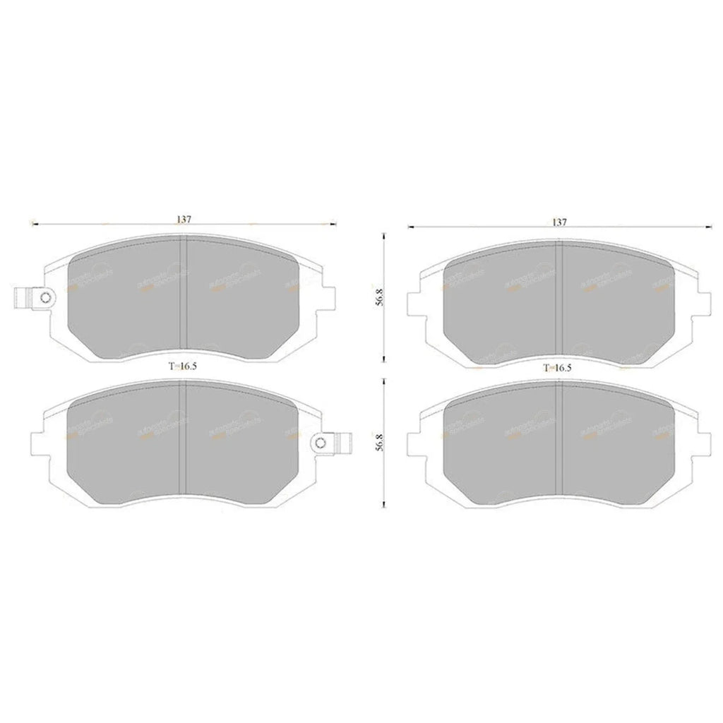 Front Disc Brake Pad Set for Subaru XV GP7 (2012-2017)