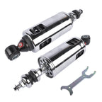 2X Adjustable Chrome Rear Suspension Shocks for Harley Softail (2000-2017)