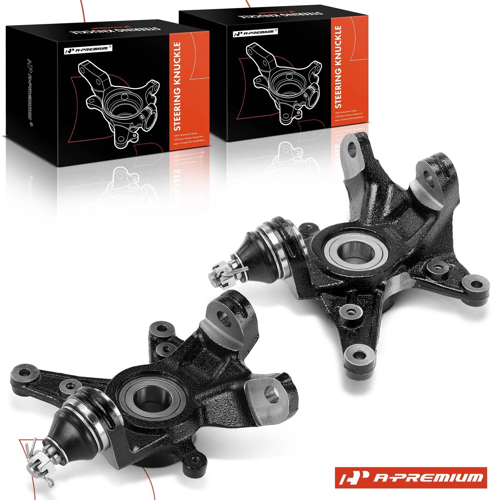 Front Steering Knuckle Pair for Honda Foreman Rubicon 500 Rancher 420 (2000–2023)