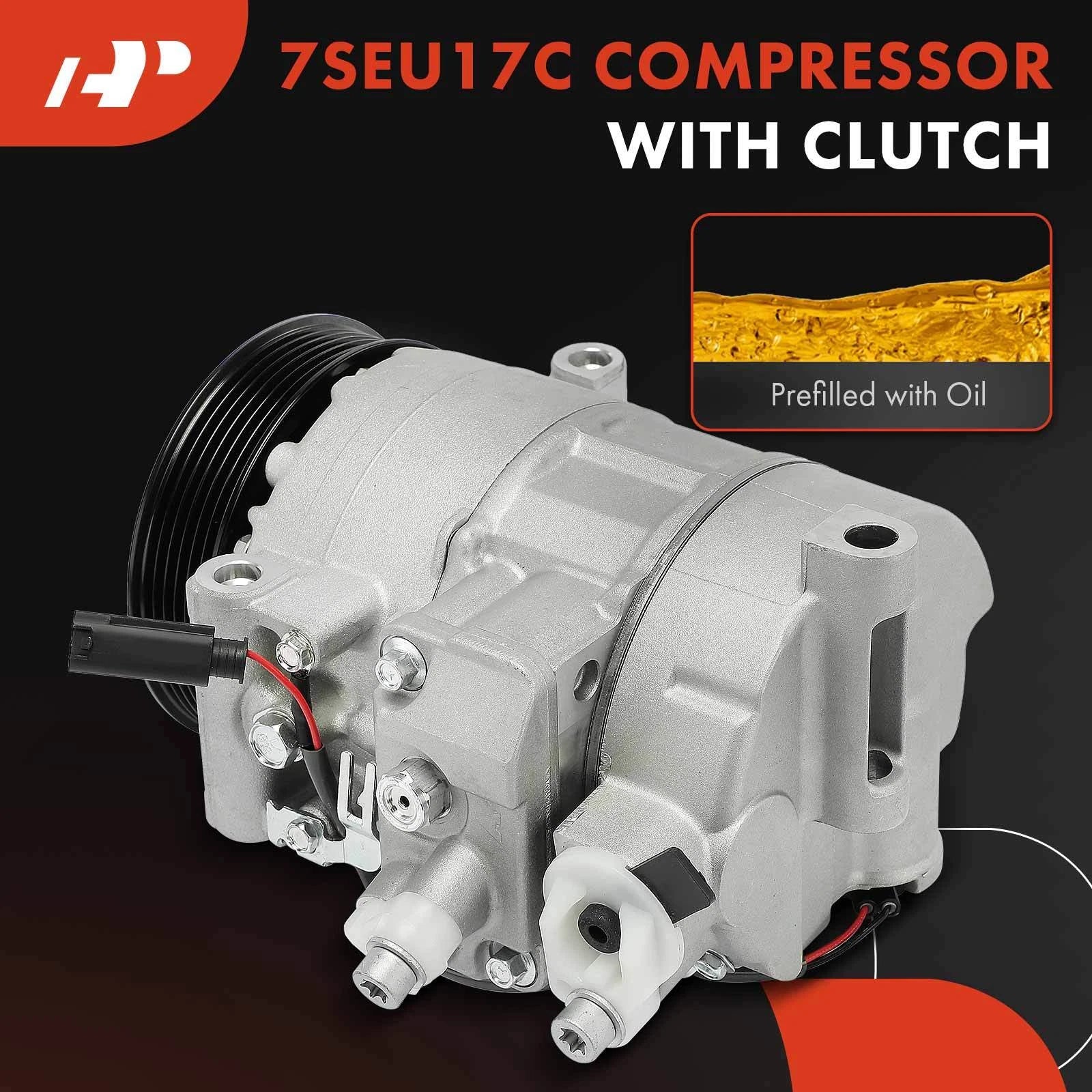A/C Compressor with Clutch for Benz E350, SLK280, SLK300, SLK350 (2007–2009)
