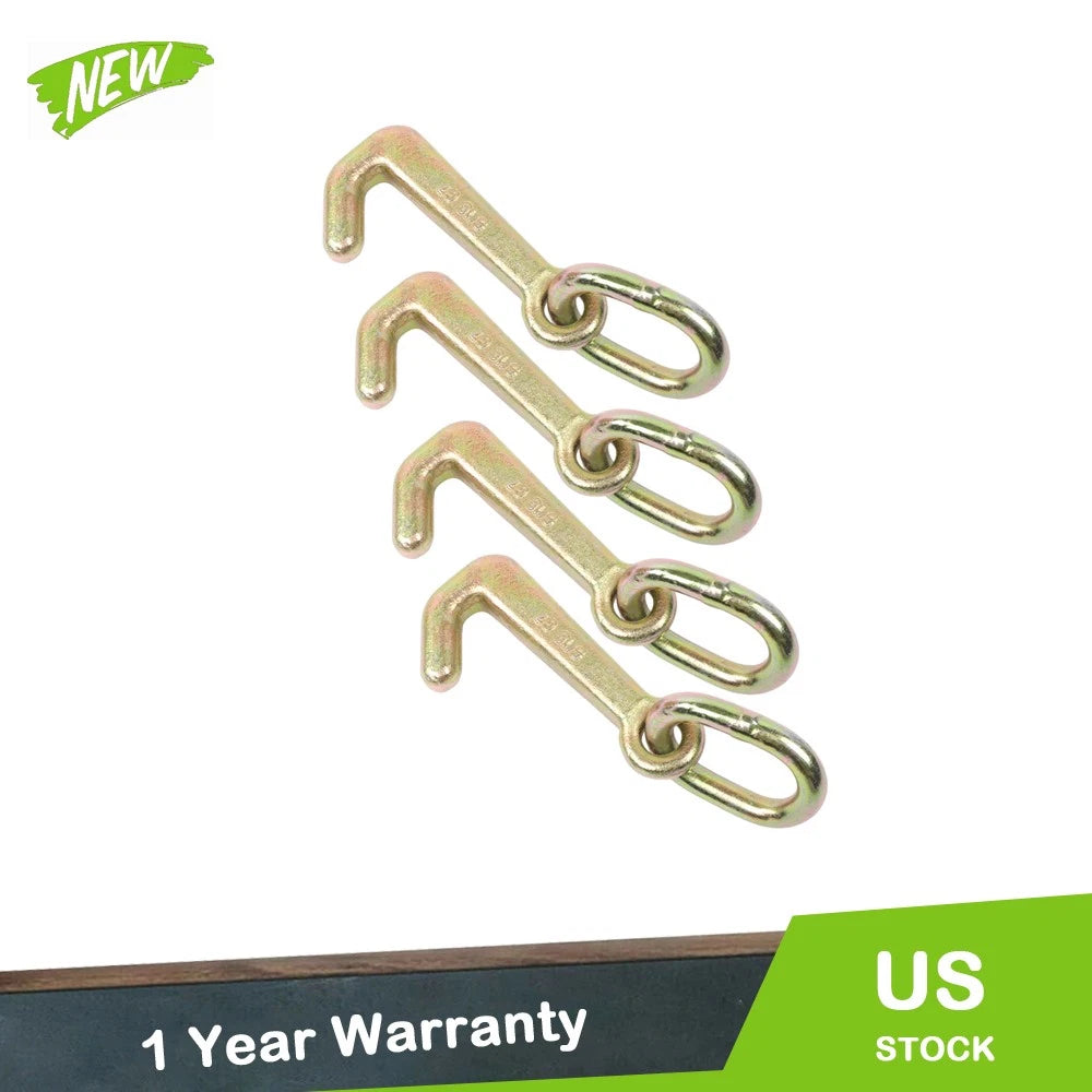 Set of 4 G70 Mini J Hooks 5/16" 5400 lbs Working Load Limit