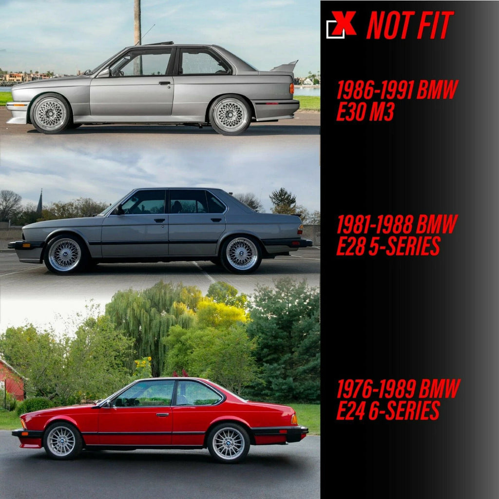 2X Clear Side Marker Lights for BMW E30, E34, E32