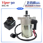 Starter Motor for E-TON RXL-90 Viper 90 (90cc 2-Stroke) with Relay